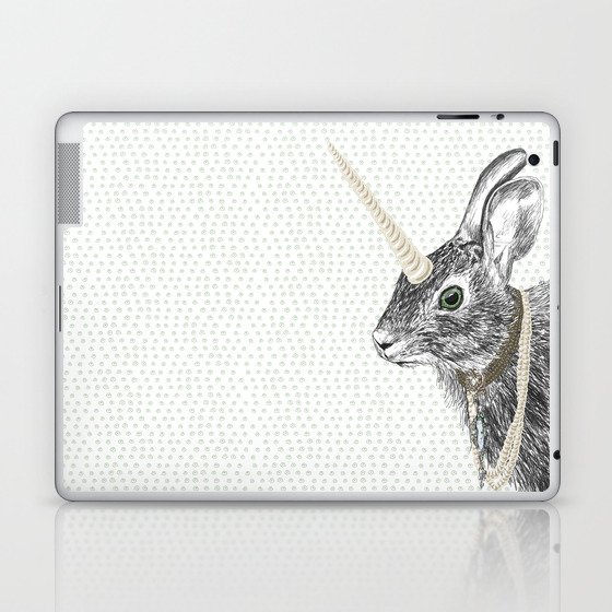 uni-hare All animals are magical Laptop & iPad Skin