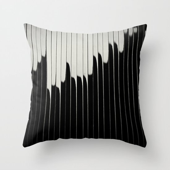 STEEL & MILK II. Throw Pillow
