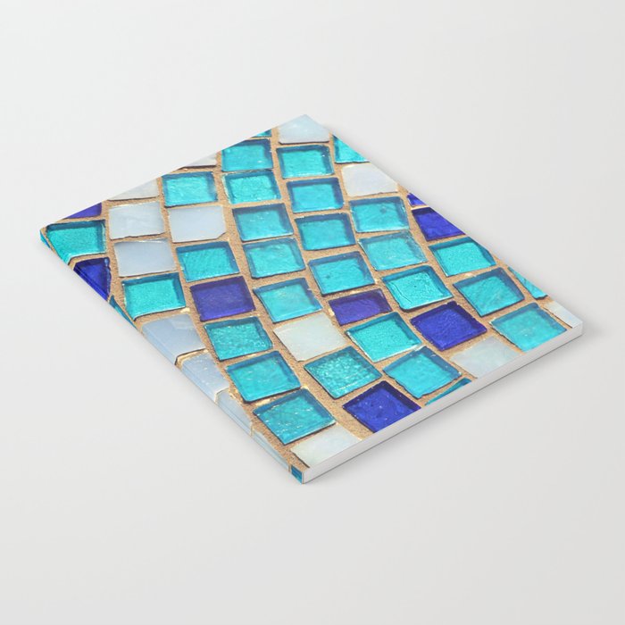 Blue Tiles - an abstract photograph. Notebook