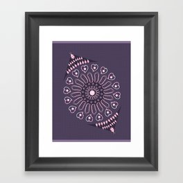Breast Cancer Survivor Kaleidoscope Art Framed Art Print