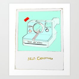 Self-Capacitance Polaroid Selfie Art Print