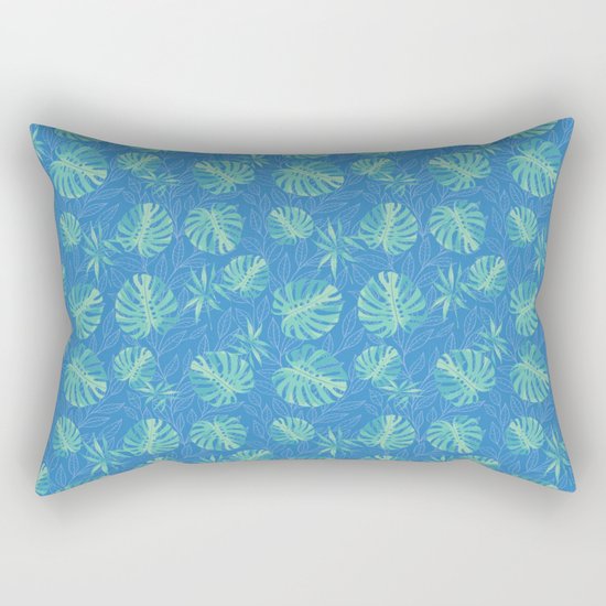 Tropical Leaves Rectangular Pillow