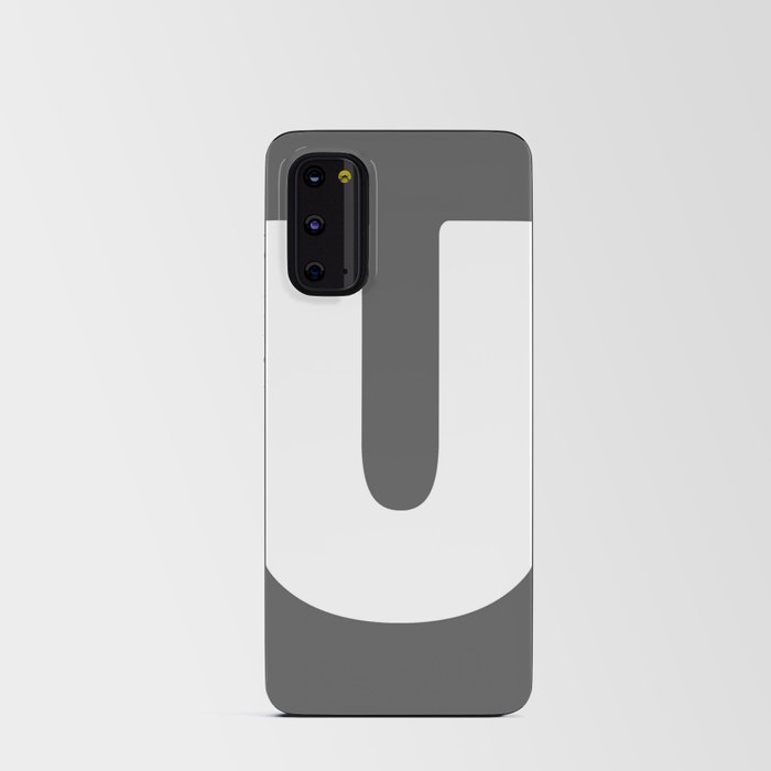 U (White & Grey Letter) Android Card Case