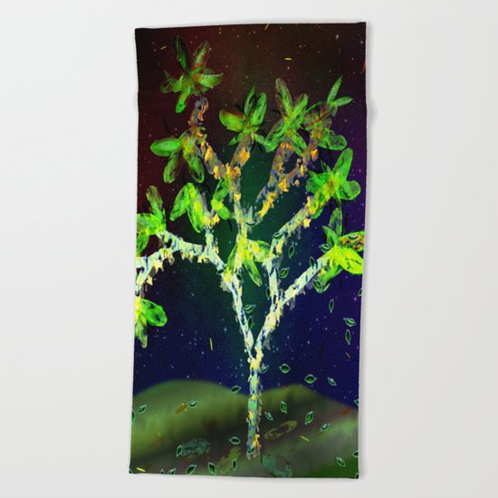Abstract Tree Beach Towel