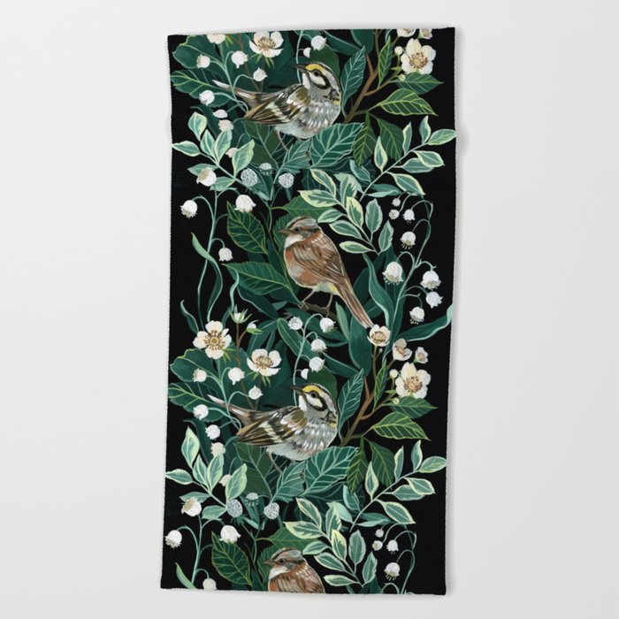 Lily of The Valley Beach Towel