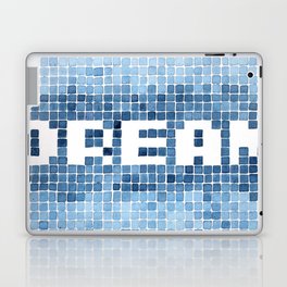 Dream watercolor mosaic typography Laptop & iPad Skin