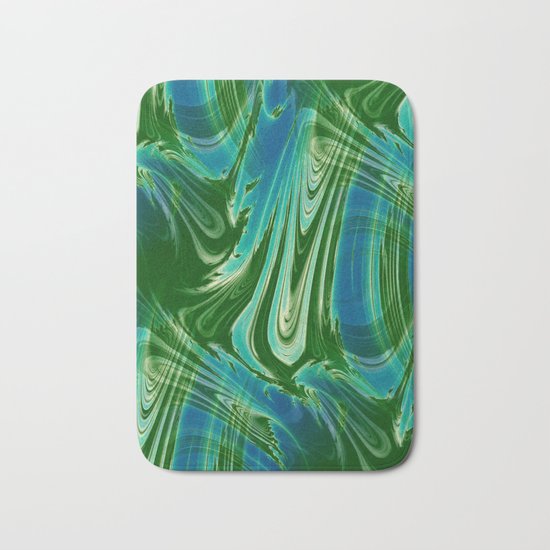 Tropical Colors Abstract Bath Mat