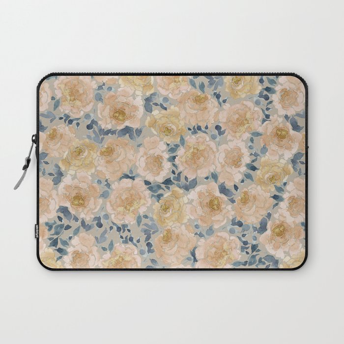 Golden Peonies Laptop Sleeve