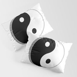 Yin Yang Black And White Symbol Pillow Sham