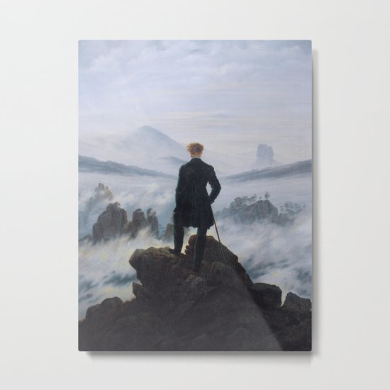 Wanderer Above the Sea of Fog Metal Print