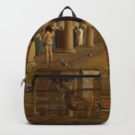 Islamic Masterpiece 'Prayer in the Mosque' by Jéan Leon Gerome Backpack
