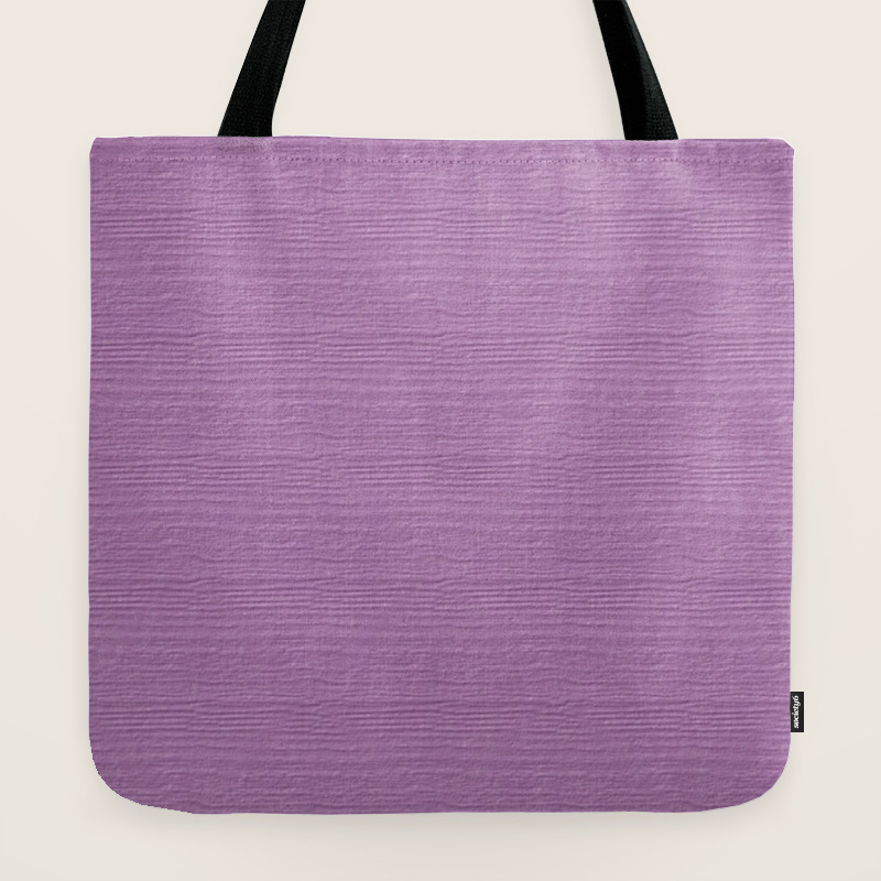 Violet Tulle Wood Grain Color Accent Tote Bag