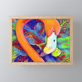Hot Flamingo Framed Mini Art Print