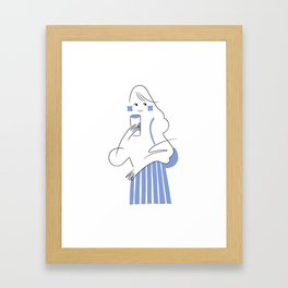 Cafe Girl 3 Framed Art Print