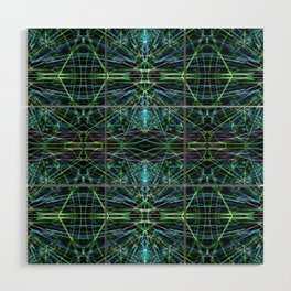 Liquid Light Series 64 ~ Colorful Abstract Fractal Pattern Wood Wall Art