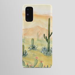 Desert Sunset Landscape Android Case