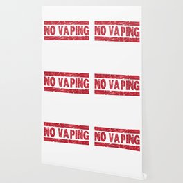 No Vaping Red Ink Stamp Wallpaper