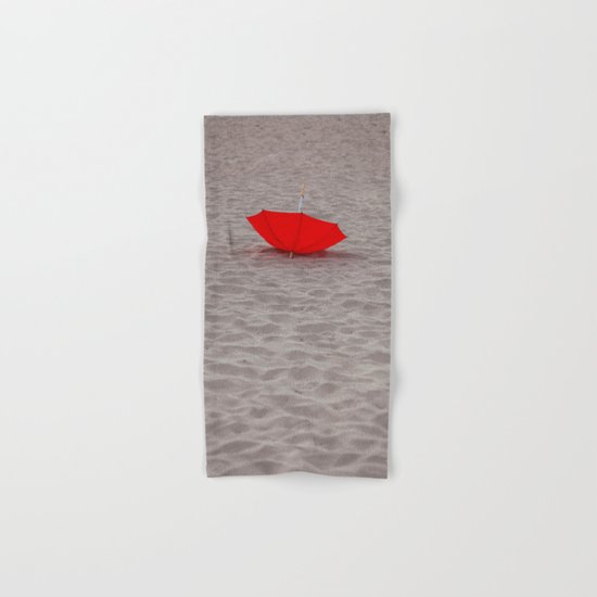 Lost red Umbrella Hand & Bath Towel
