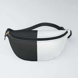 Minimalist Black and White Colorblock Fanny Pack