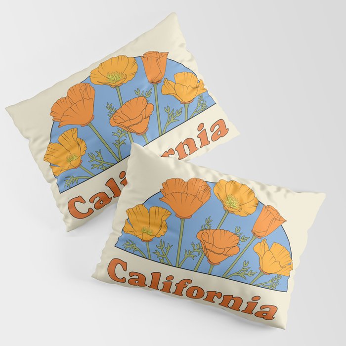 California Poppies Pillow Sham