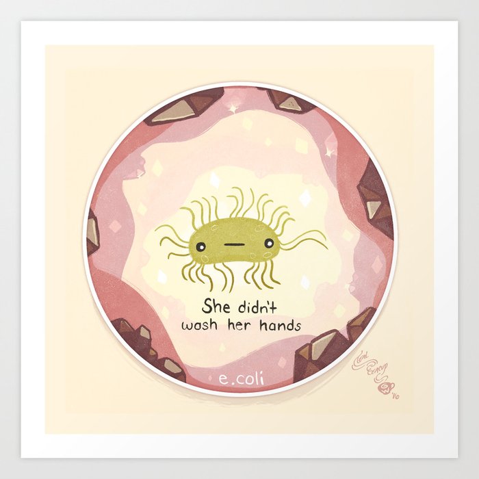 e.coli Art Print