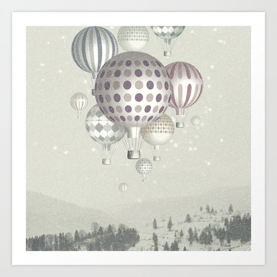 Winter Dreamflight Art Print