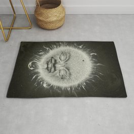 Sirious A Rug | Cosmos, Star, Painting, Pop Surrealism, Curated, Old, Nasa, Black and White, Space 