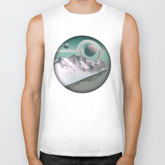 celestial horizon Biker Tank