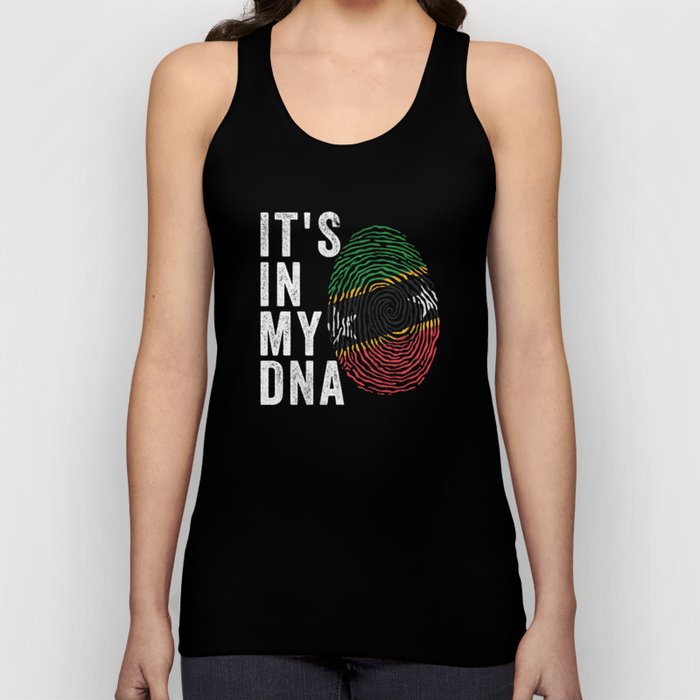 It's In My DNA - St Kitts and Nevis Flag Tank Top