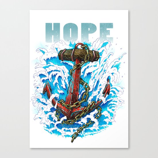 Hope is my Anchor Canvas Print