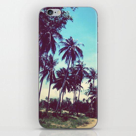 Road of palm trees iPhone & iPod Skin