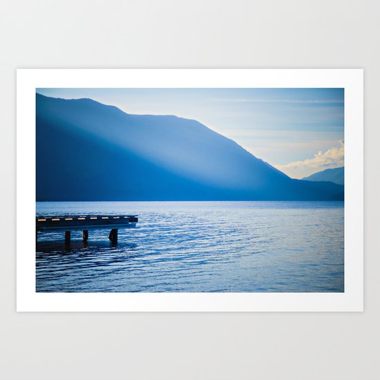 Crescent Lake, Olympic Peninsula, Washington Art Print