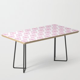 Pink Native American Tribal Pattern Coffee Table