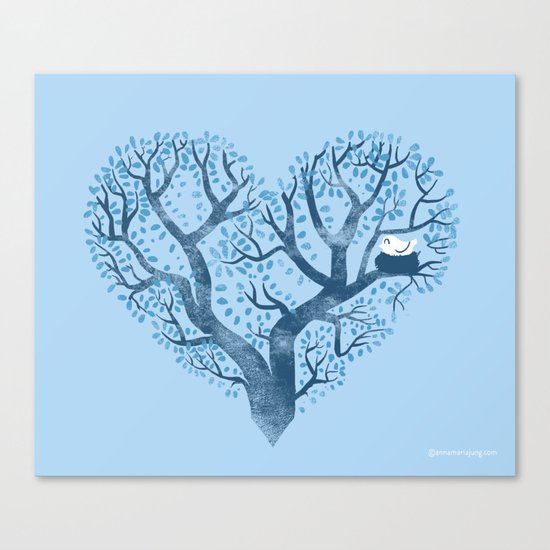 Home is where the nest is Canvas Print