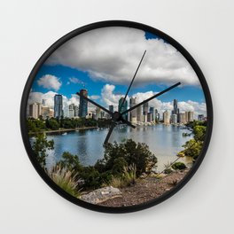 Brisbane City Skyline Wall Clock