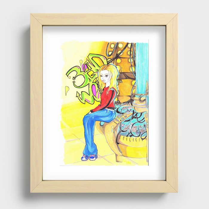 BAD WOLF Doctor who Recessed Framed Print