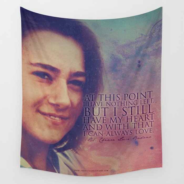 Blessed Chiara Luce Badano Wall Tapestry
