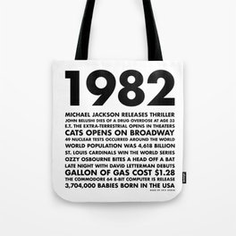 1982 Tote Bag