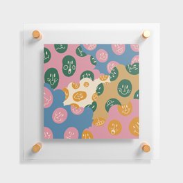 Funny Retro Clouds Floating Acrylic Print
