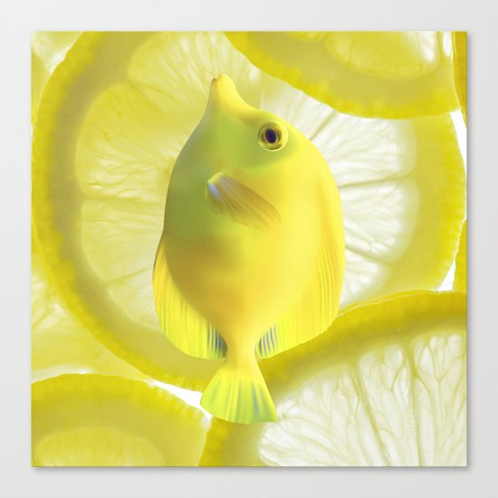 Lemon Fish Canvas Print