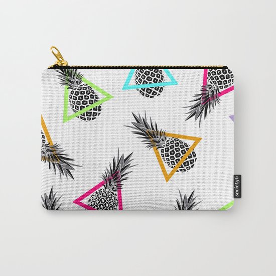 Pineapples & Triangles Carry-All Pouch