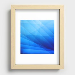 Nexus Blue Recessed Framed Print
