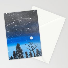 Midnight Moon Stationery Cards