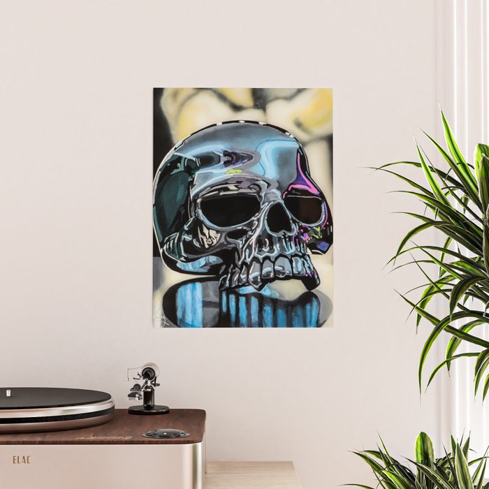 Evil Skull Ring with Lemmy Statue Poster by Scott McCauley art