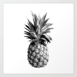 Pineapple Engraving Art Print