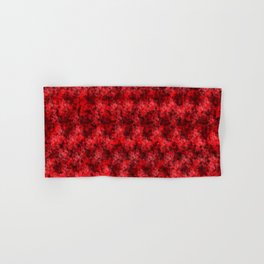 Red Pixel Design Hand & Bath Towel | Funky, Red, Sith, Streak, Blend, Transition, Fall, Girl, Night, Dark 
