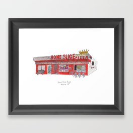 The Austin Collection: Home Slice Pizza Framed Art Print