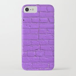 Purple Painted Brick Wall  iPhone Case