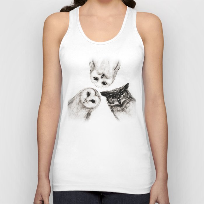 The Owl's 3 Unisex Tanktop The Owl's 3 Unisex Tanktop