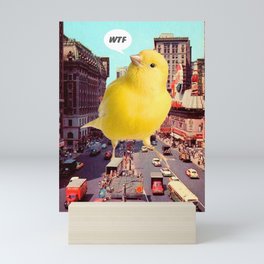 Canary in the City Mini Art Print